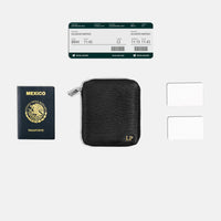 Funda con Cierre para 1 Pasaporte - Black Phantom