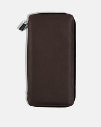 Zippered Holder for 5 Passports - Black Caviar