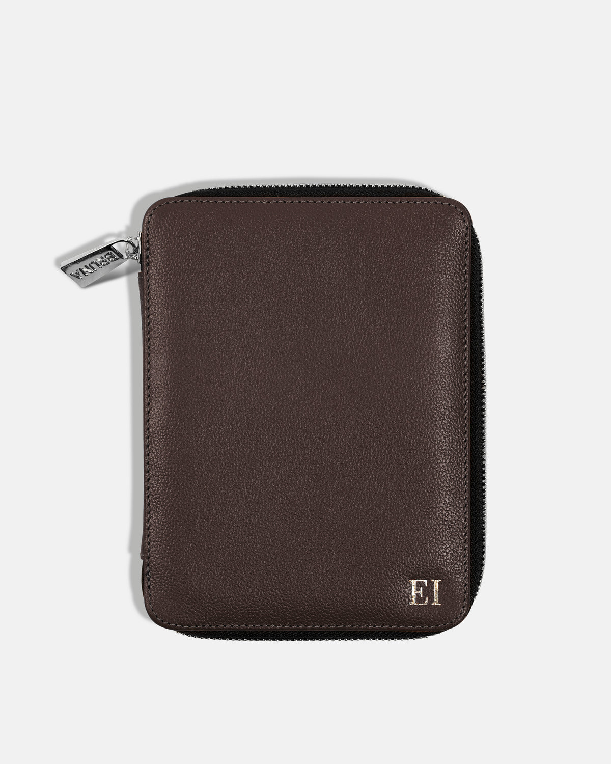Funda con Cierre para 2 Pasaportes - Espresso