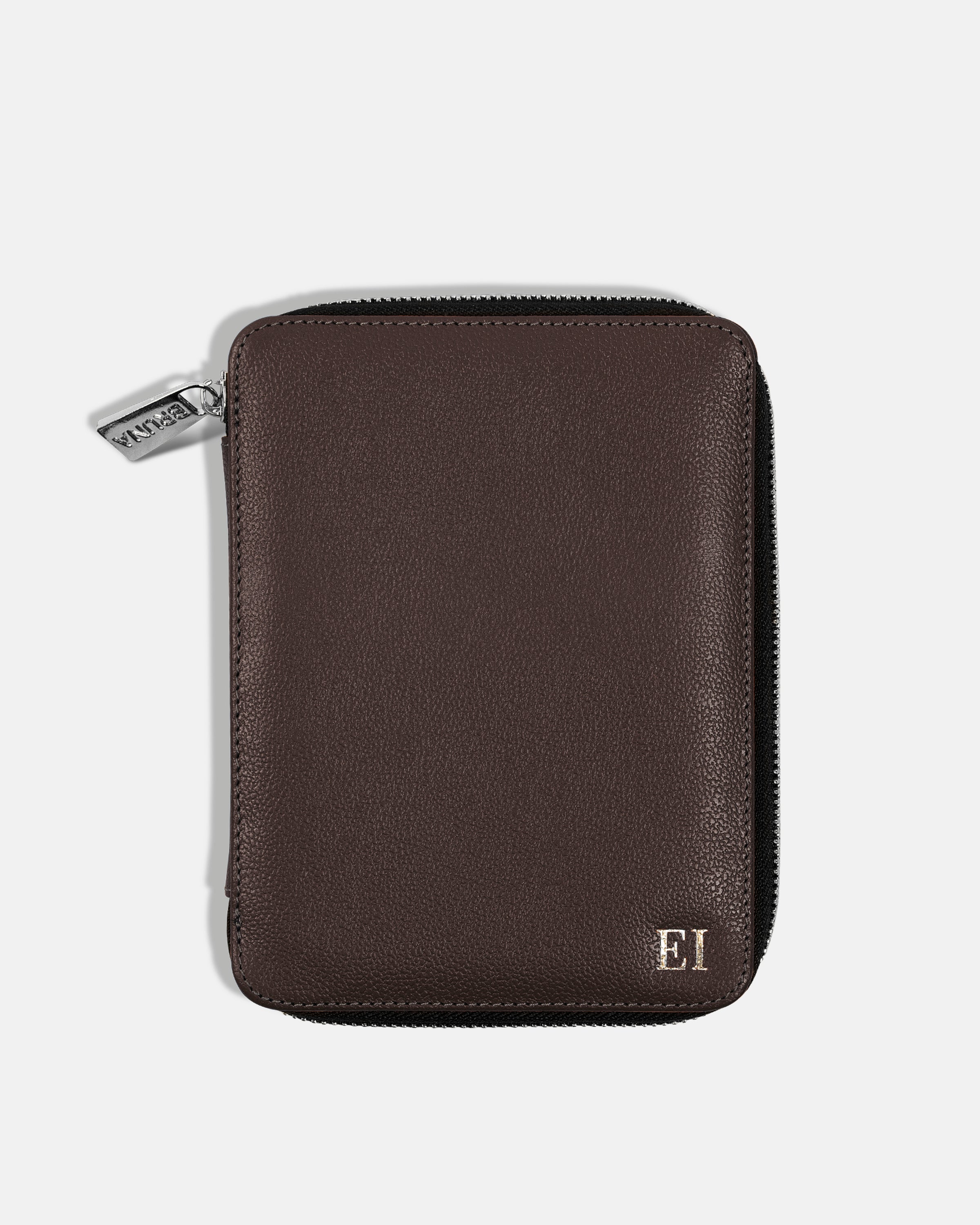 Zippered Case for 2 Passports - Black Caviar