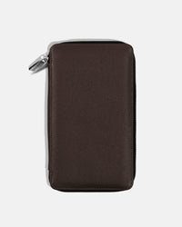 Funda con Cierre para 4 Pasaportes - Espresso