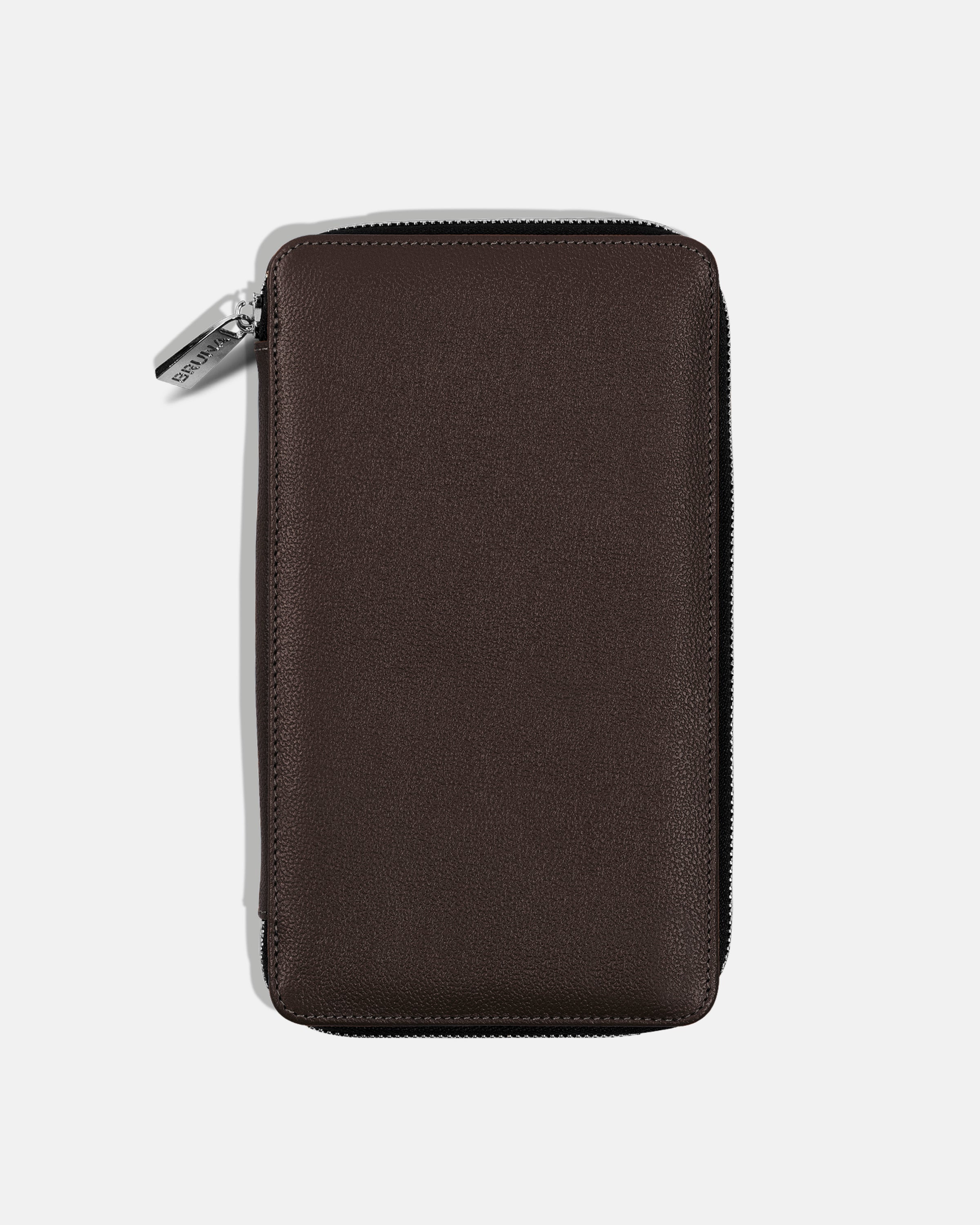 Funda con Cierre para 4 Pasaportes - Espresso