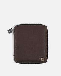Zippered Passport Holder for 1 Passport - Black Caviar