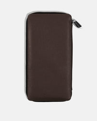 Zippered Holder for 5 Passports - Black Caviar