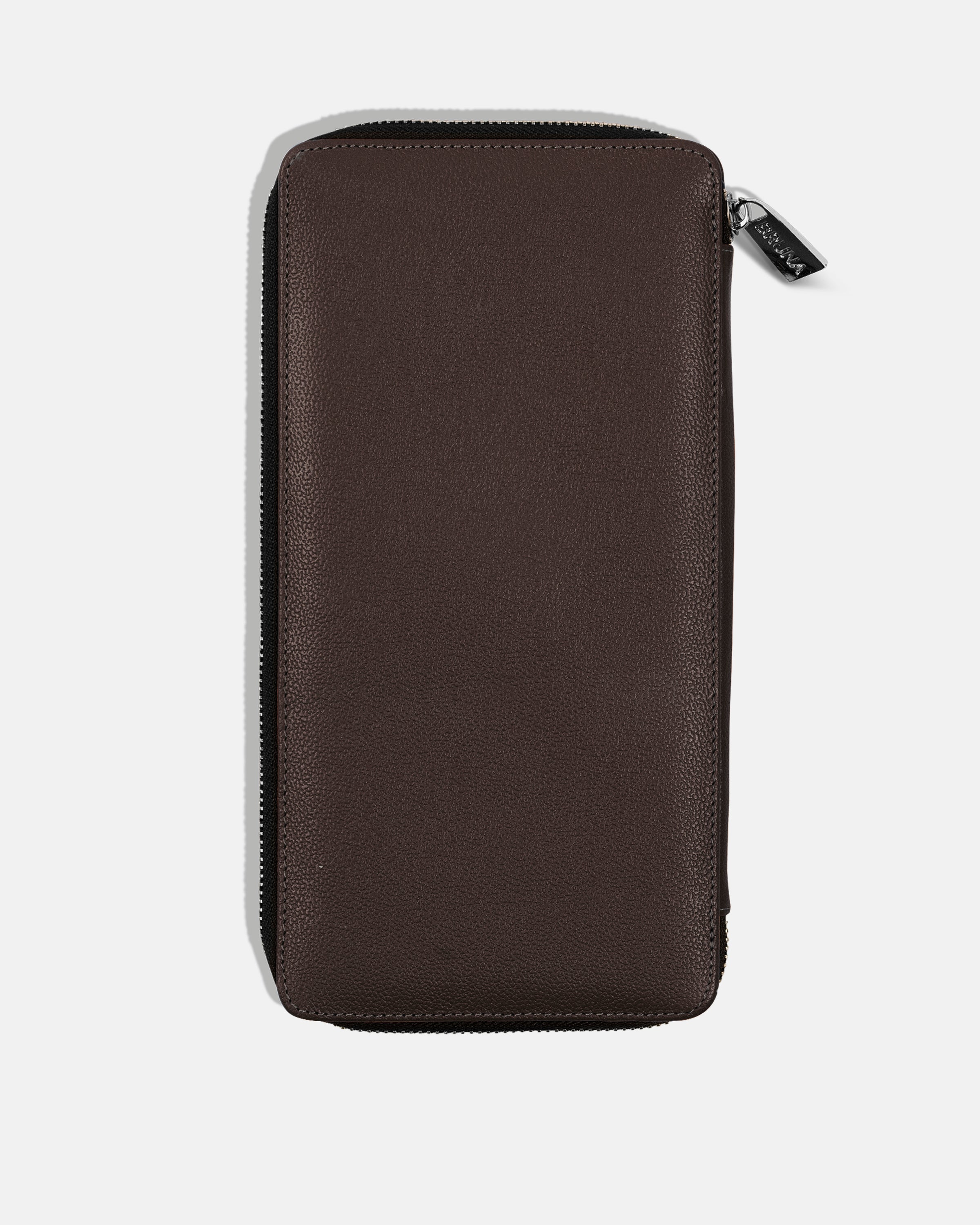 Zippered Holder for 5 Passports - Black Caviar