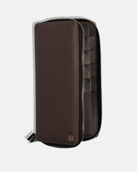 Zippered Holder for 5 Passports - Black Caviar