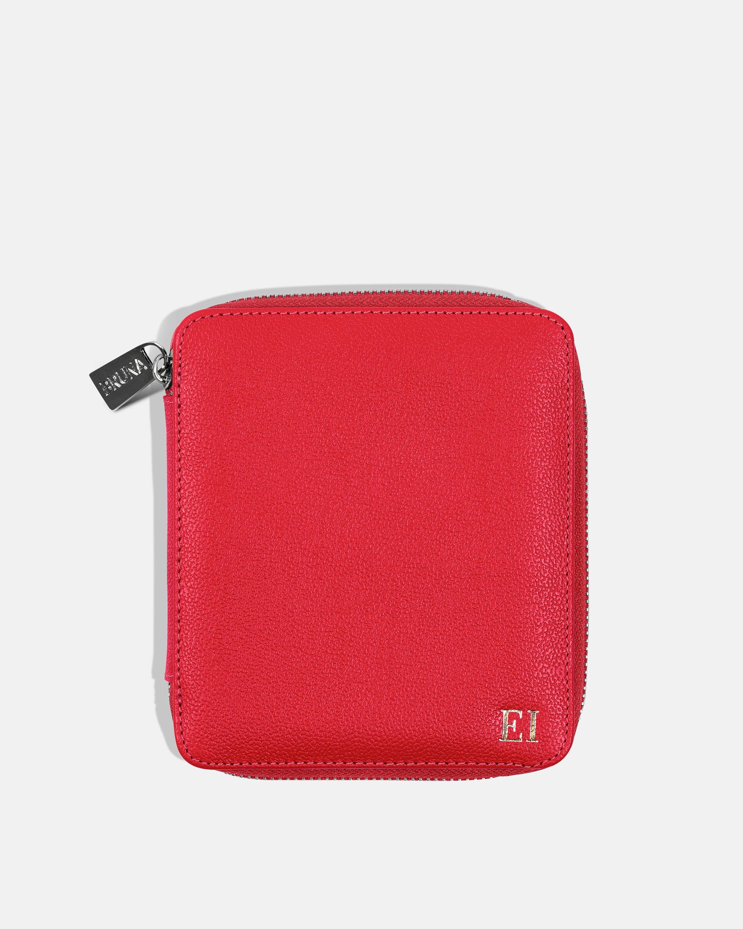 Zippered Passport Holder for 1 Passport - Black Caviar