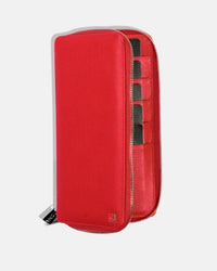 Zippered Holder for 5 Passports - Black Caviar
