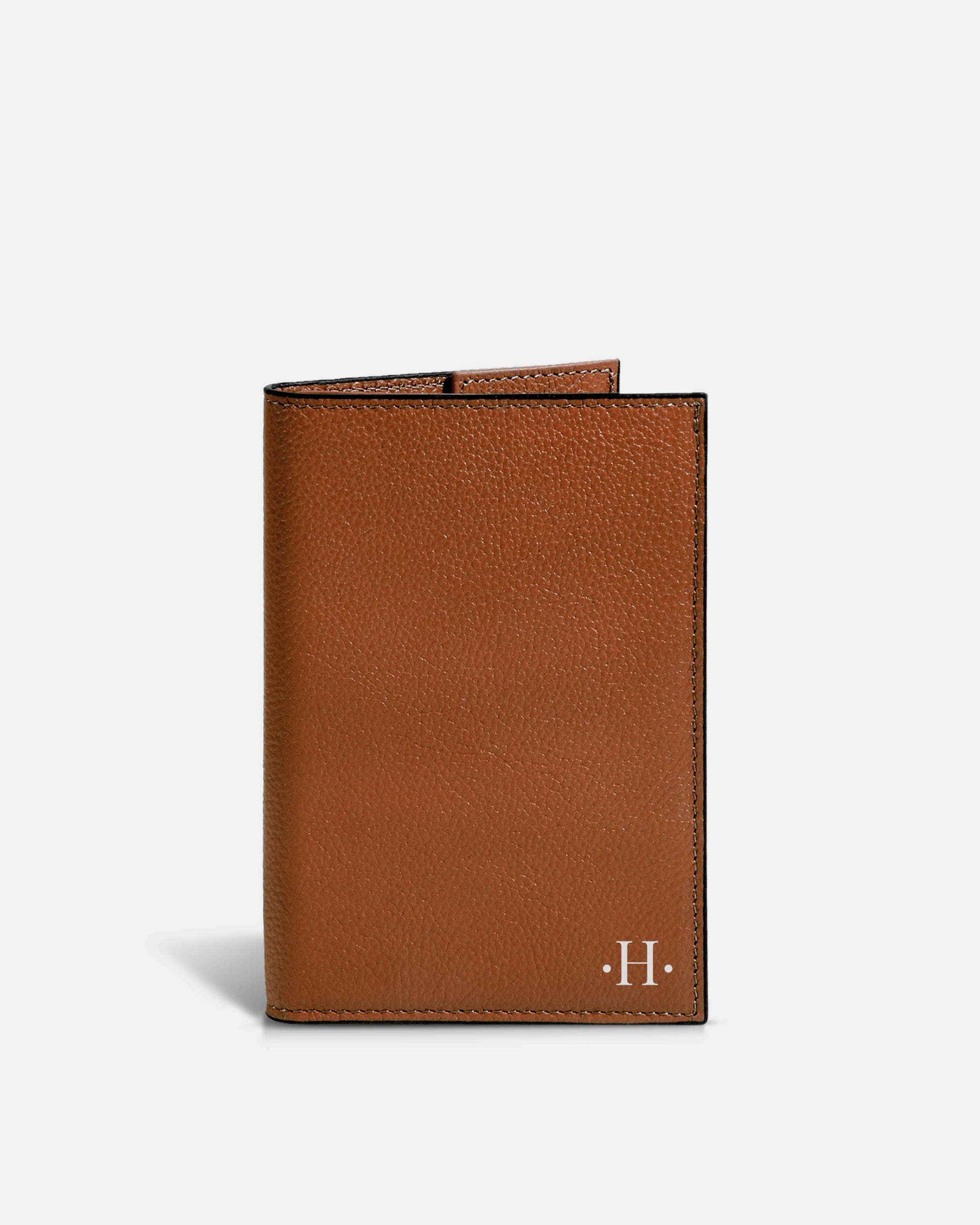 Funda Clásica para 1 Pasaporte - Sahara Brown