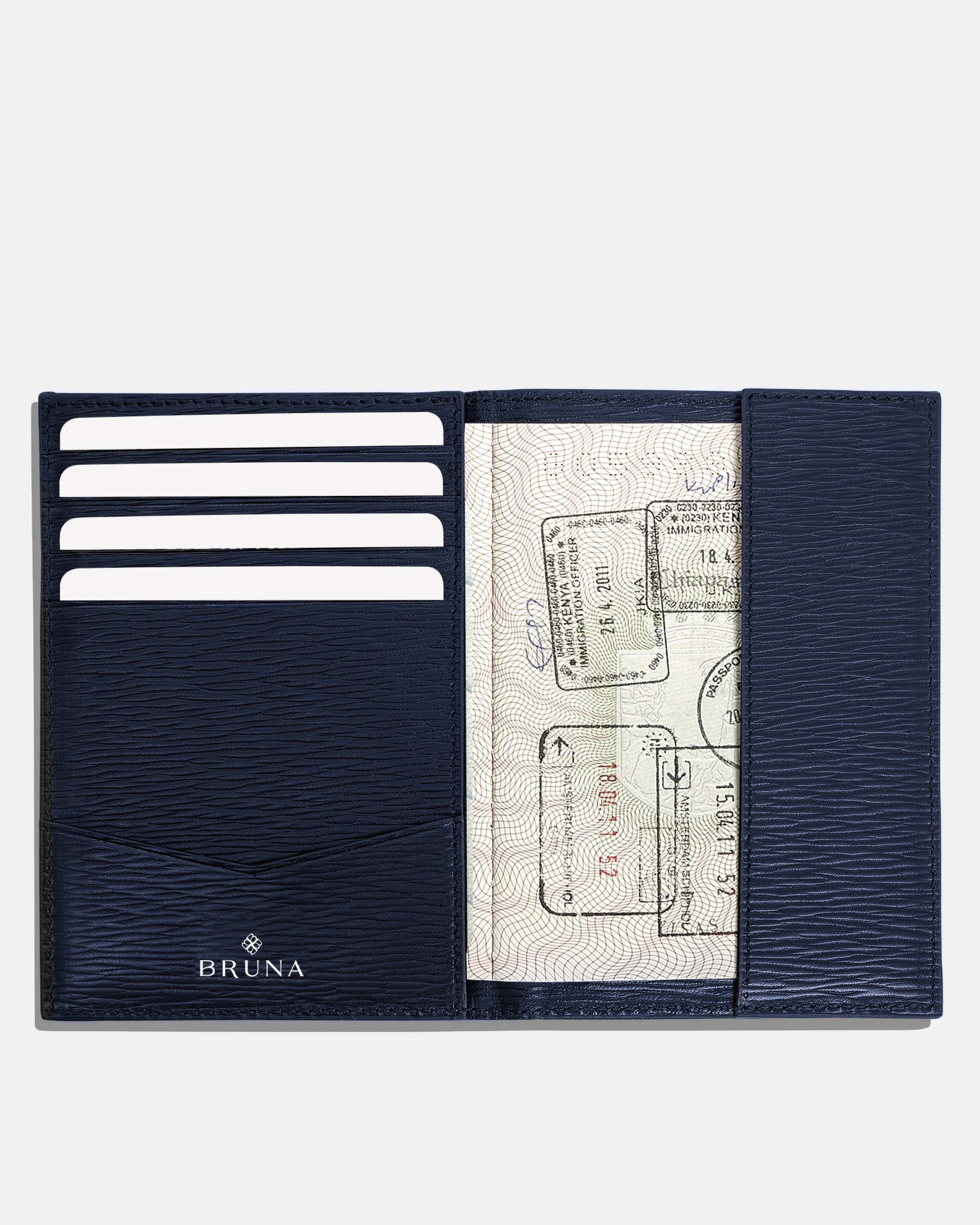 Funda Clásica para 1 Pasaporte - Navy Phantom