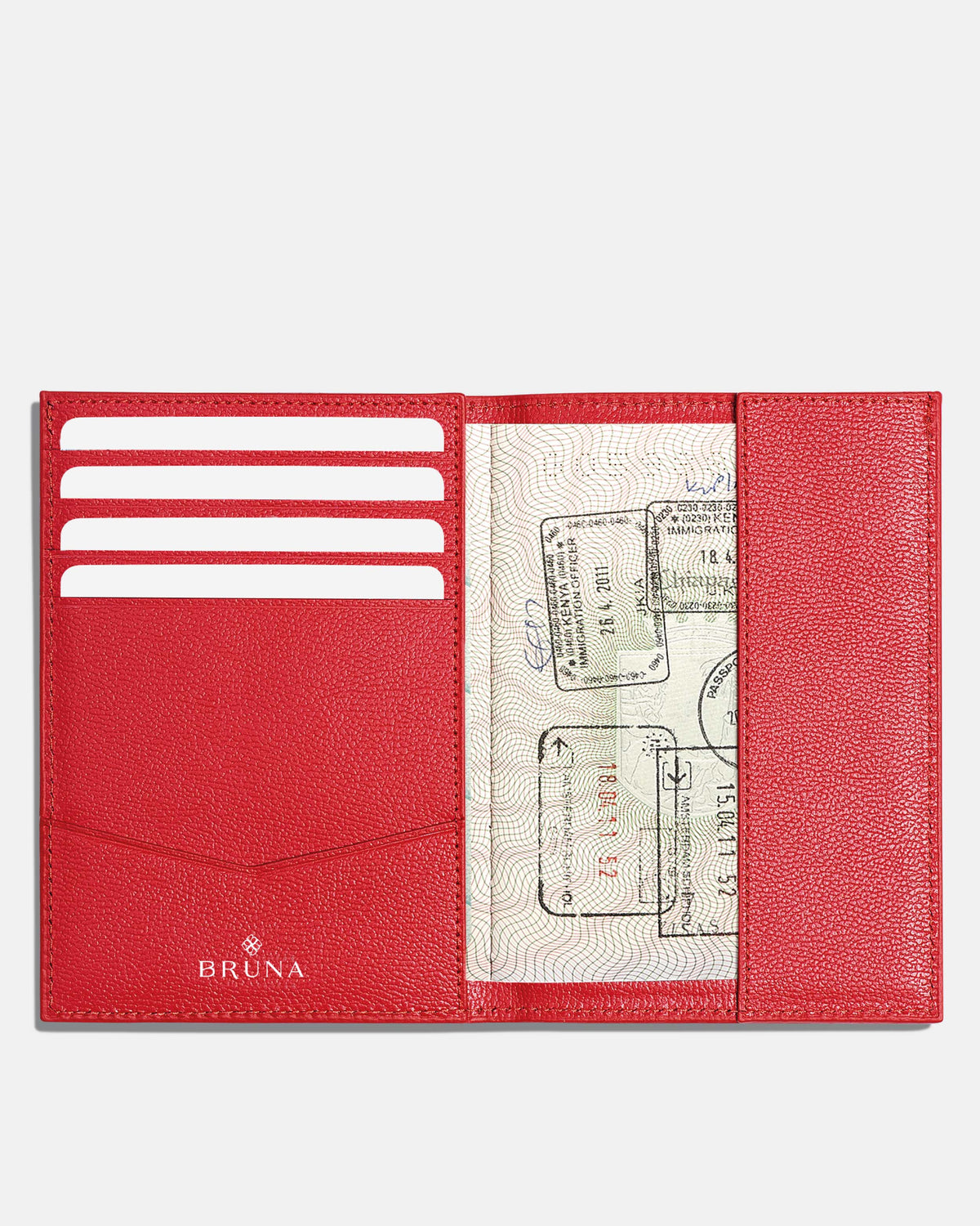 Funda Clásica para 1 Pasaporte - Tokyo Red