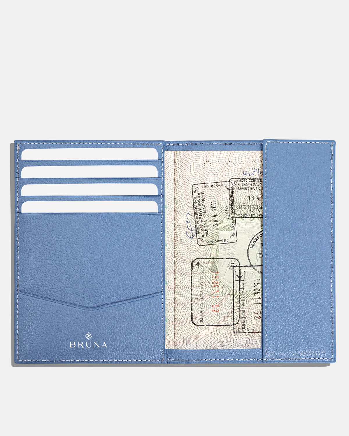 Funda Clásica para 1 Pasaporte - Sky Blue