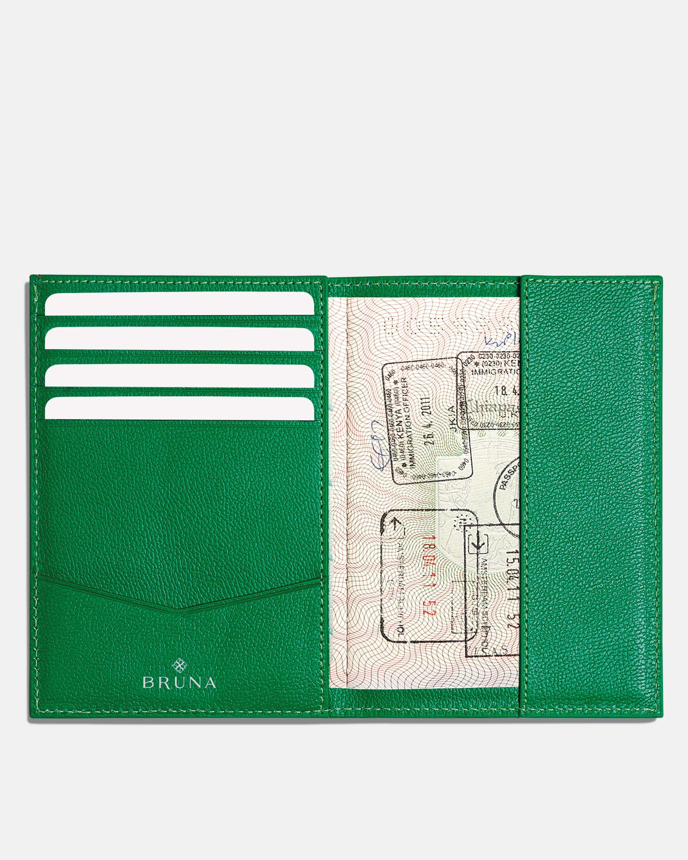 Funda Clásica para 1 Pasaporte - Bali Green
