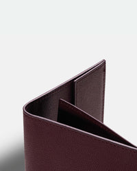 Funda Clásica para 1 Pasaporte - Burgundy