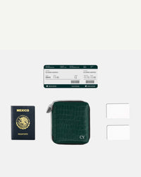 Funda con Cierre para 1 Pasaporte - Maverick Green