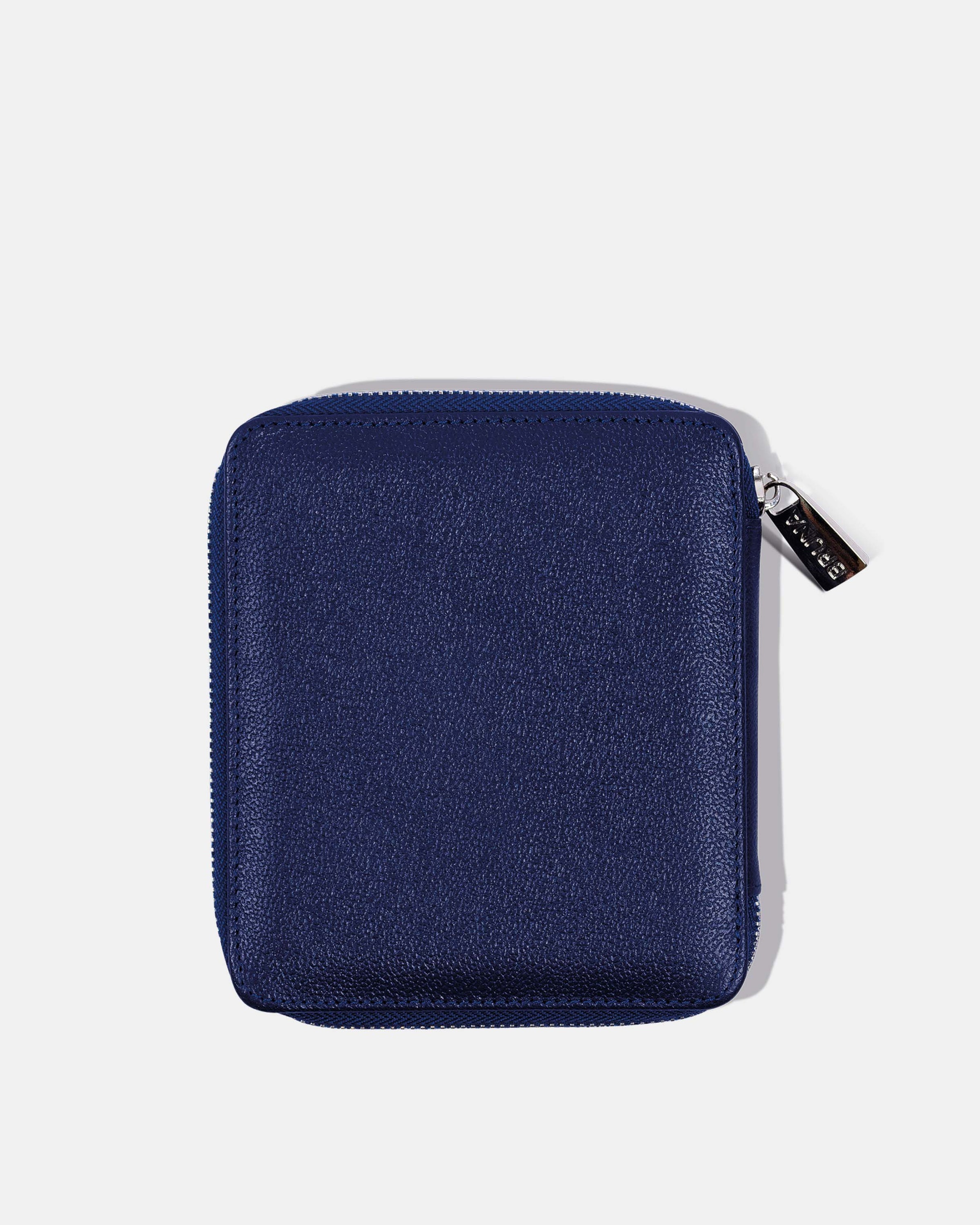 Funda con Cierre para 1 Pasaporte - Navy Blue