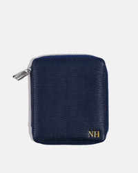 Funda con Cierre para 1 Pasaporte - Navy Phantom