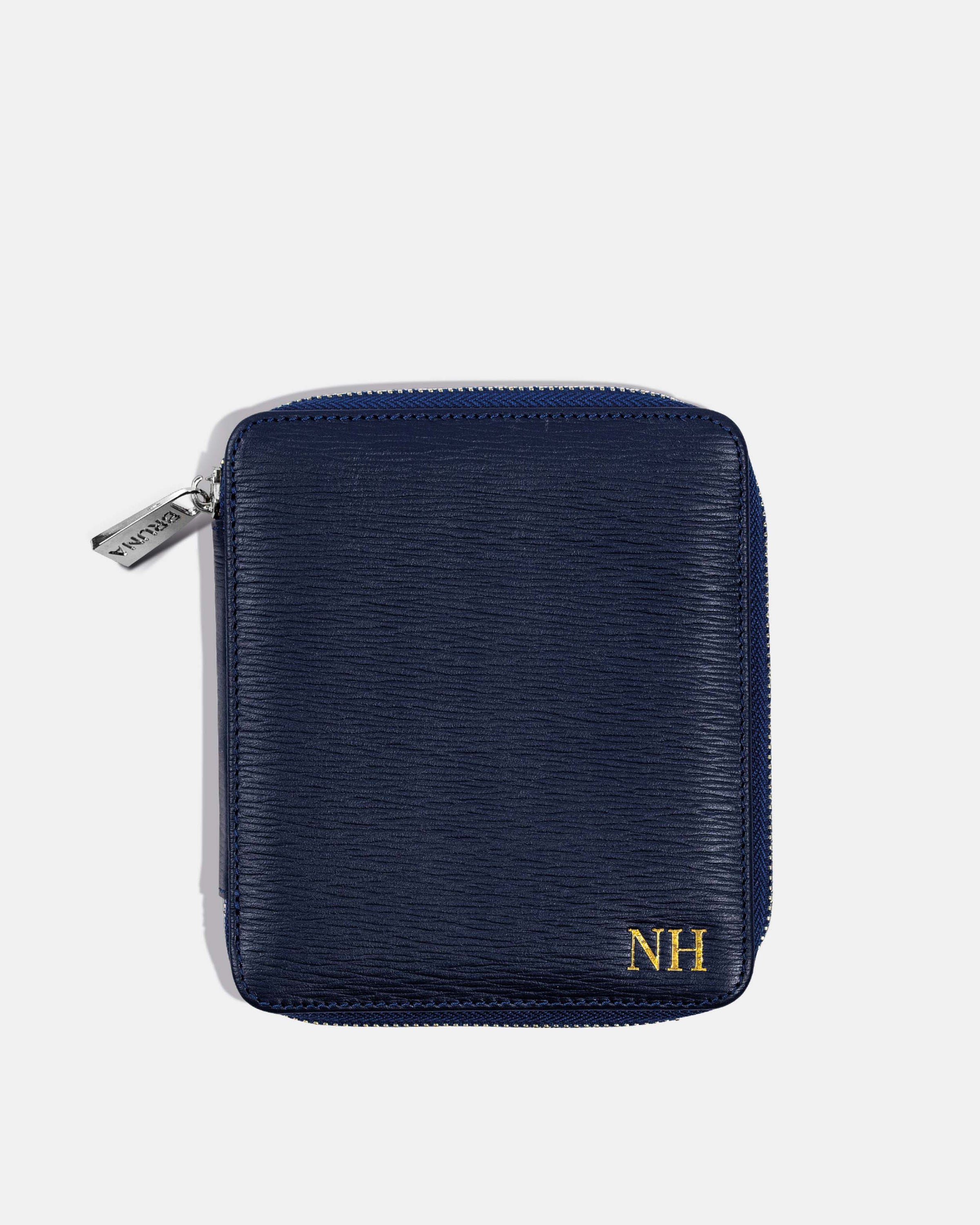 Funda con Cierre para 1 Pasaporte - Navy Phantom
