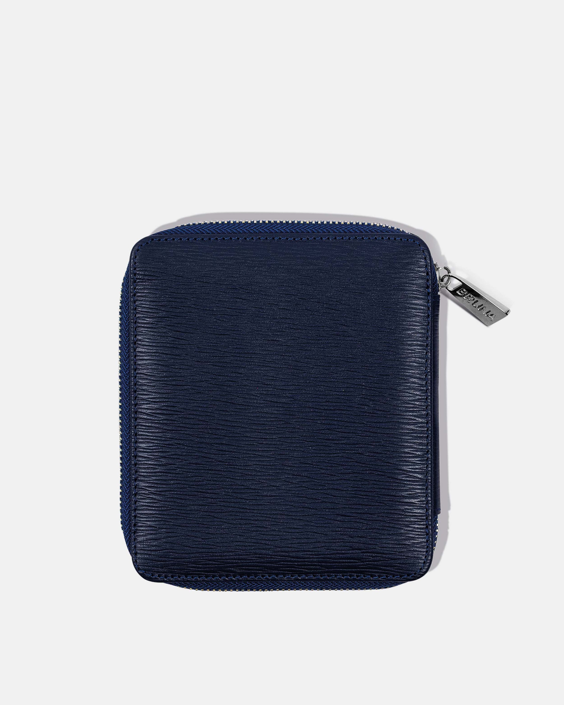 Funda con Cierre para 1 Pasaporte - Navy Phantom