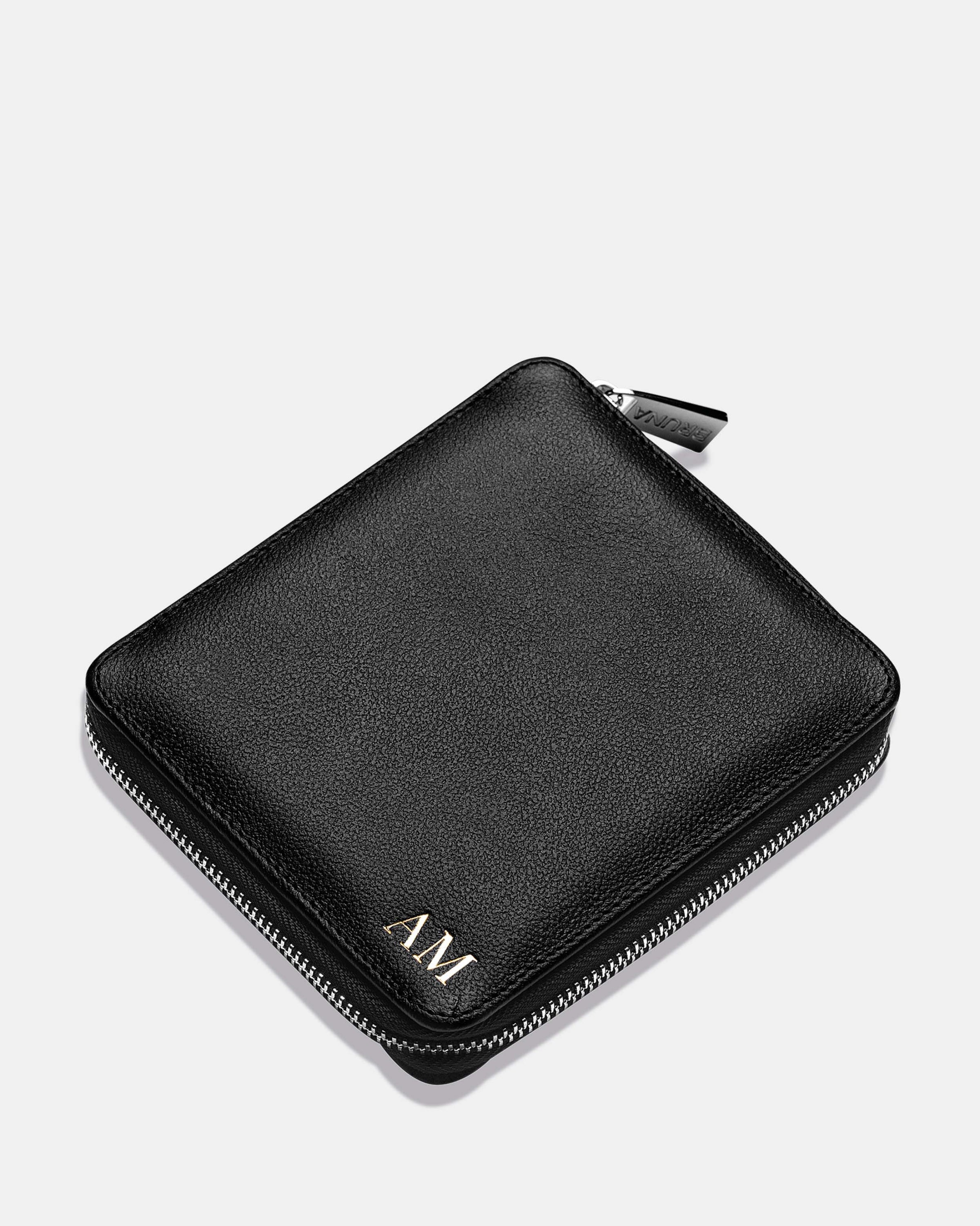 Funda con Cierre para 1 Pasaporte - Black Caviar