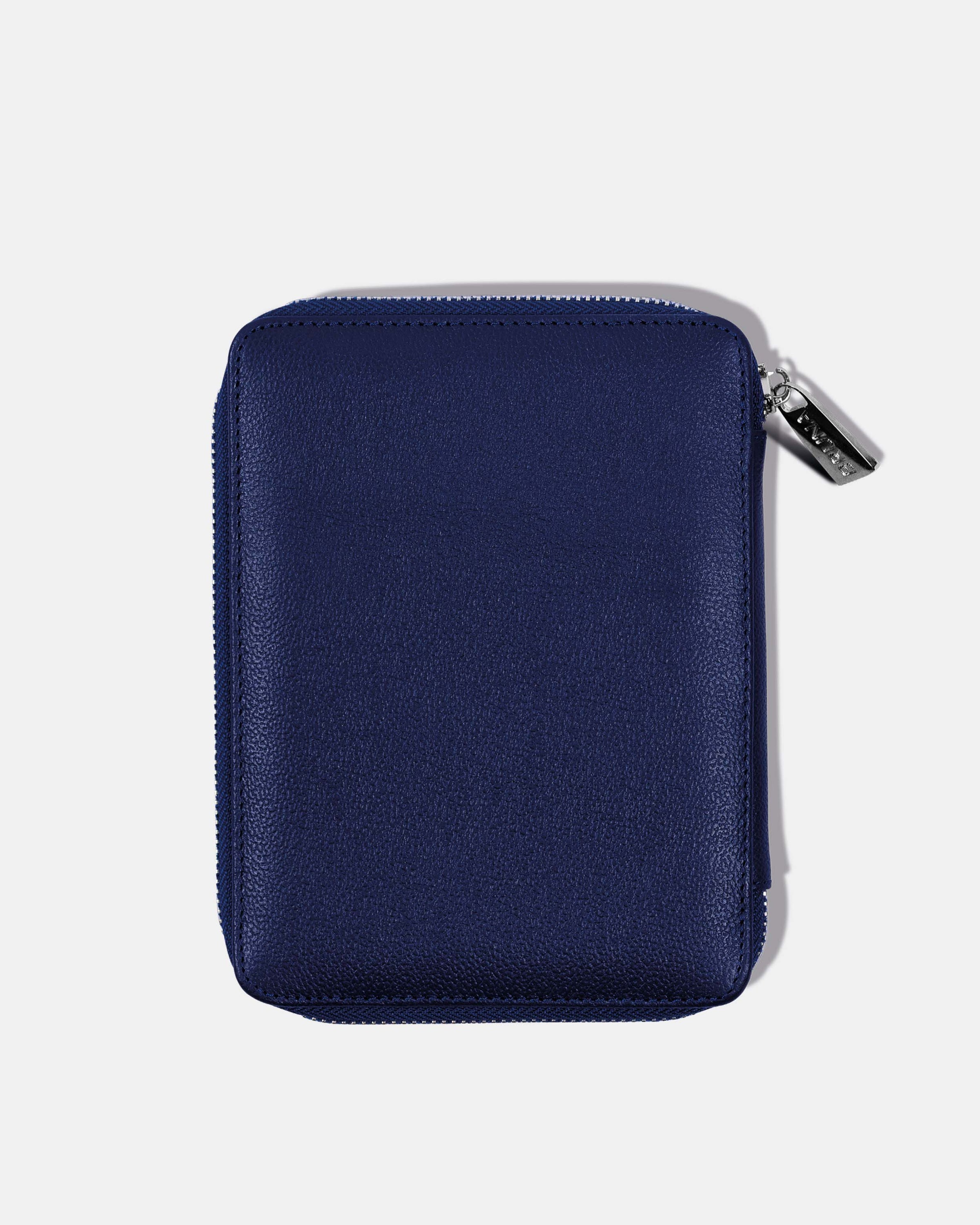 Funda con Cierre para 2 Pasaportes - Navy Blue