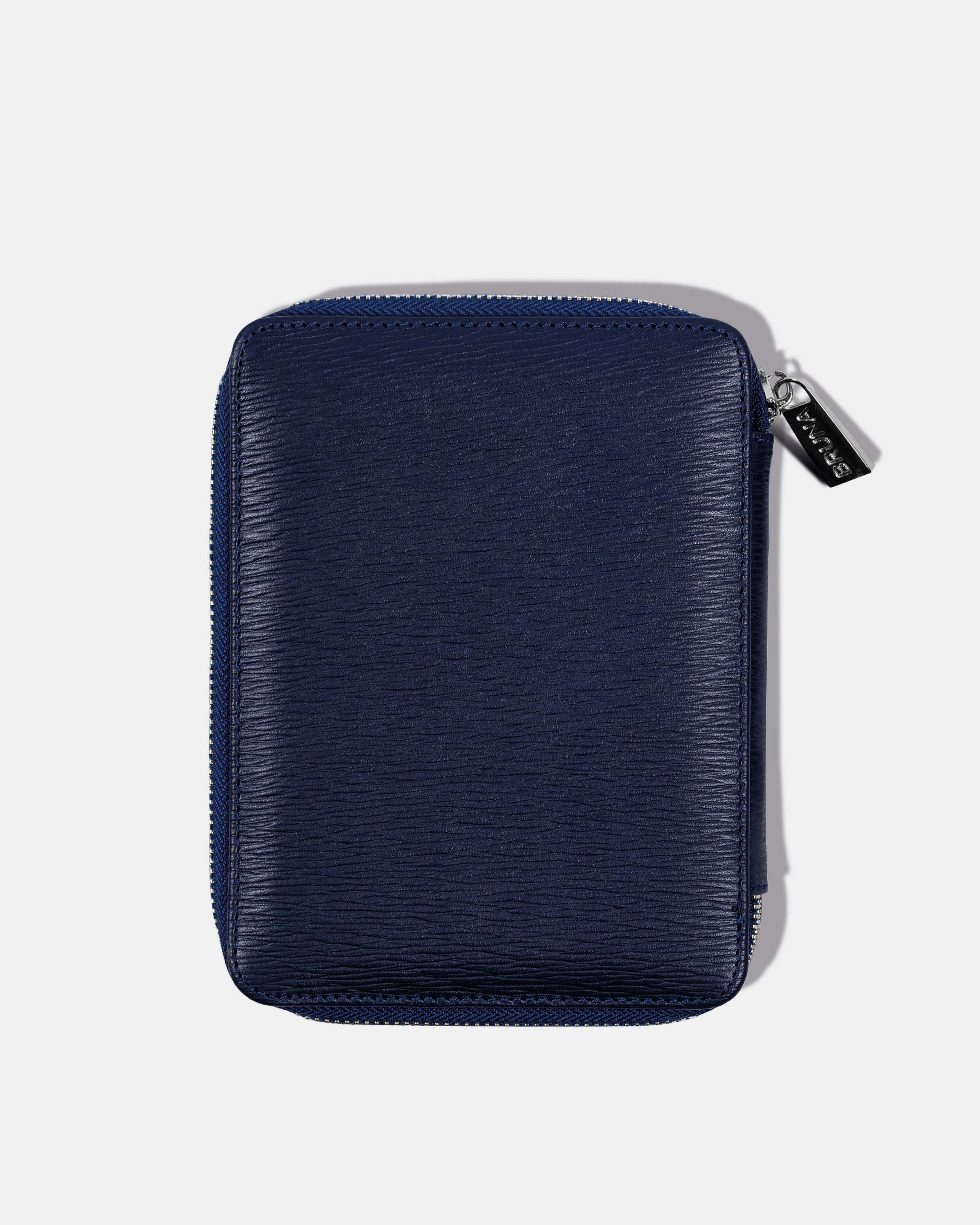 Funda con Cierre para 2 Pasaportes - Navy Phantom