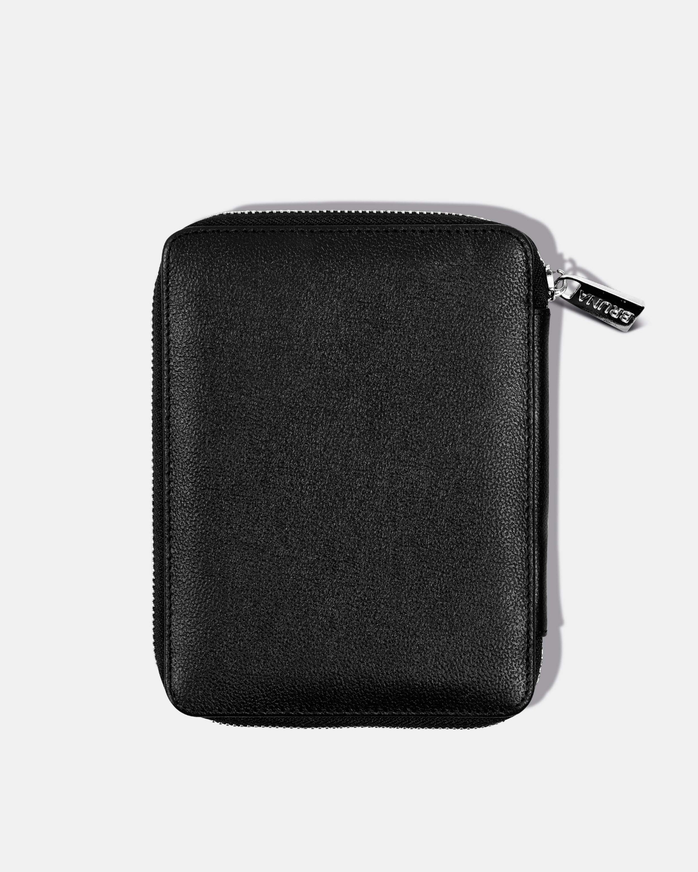 Funda con Cierre para 2 Pasaportes - Black Caviar
