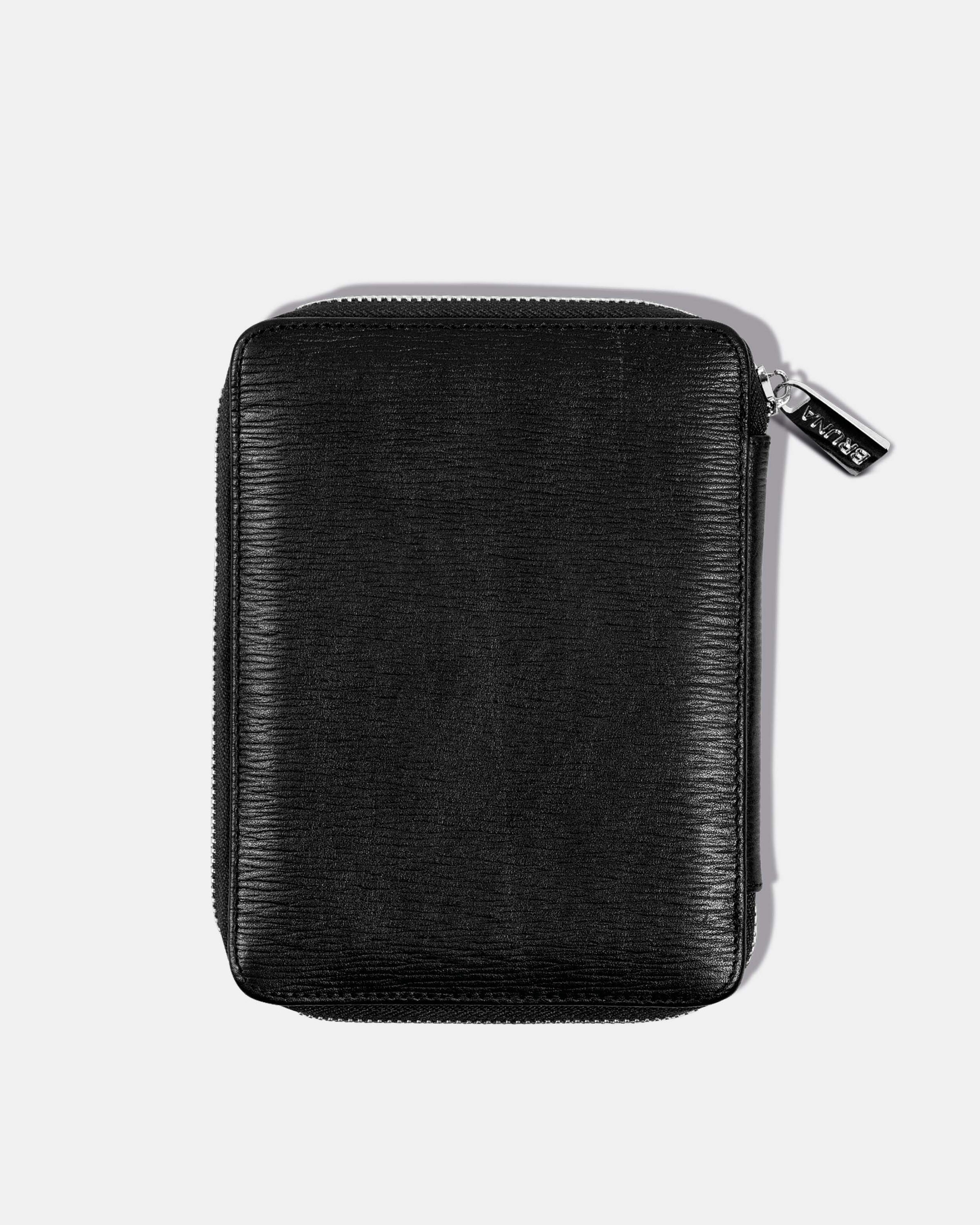 Zippered Case for 2 Passports - Black Phantom