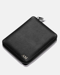 Funda con Cierre para 2 Pasaportes - Black Caviar