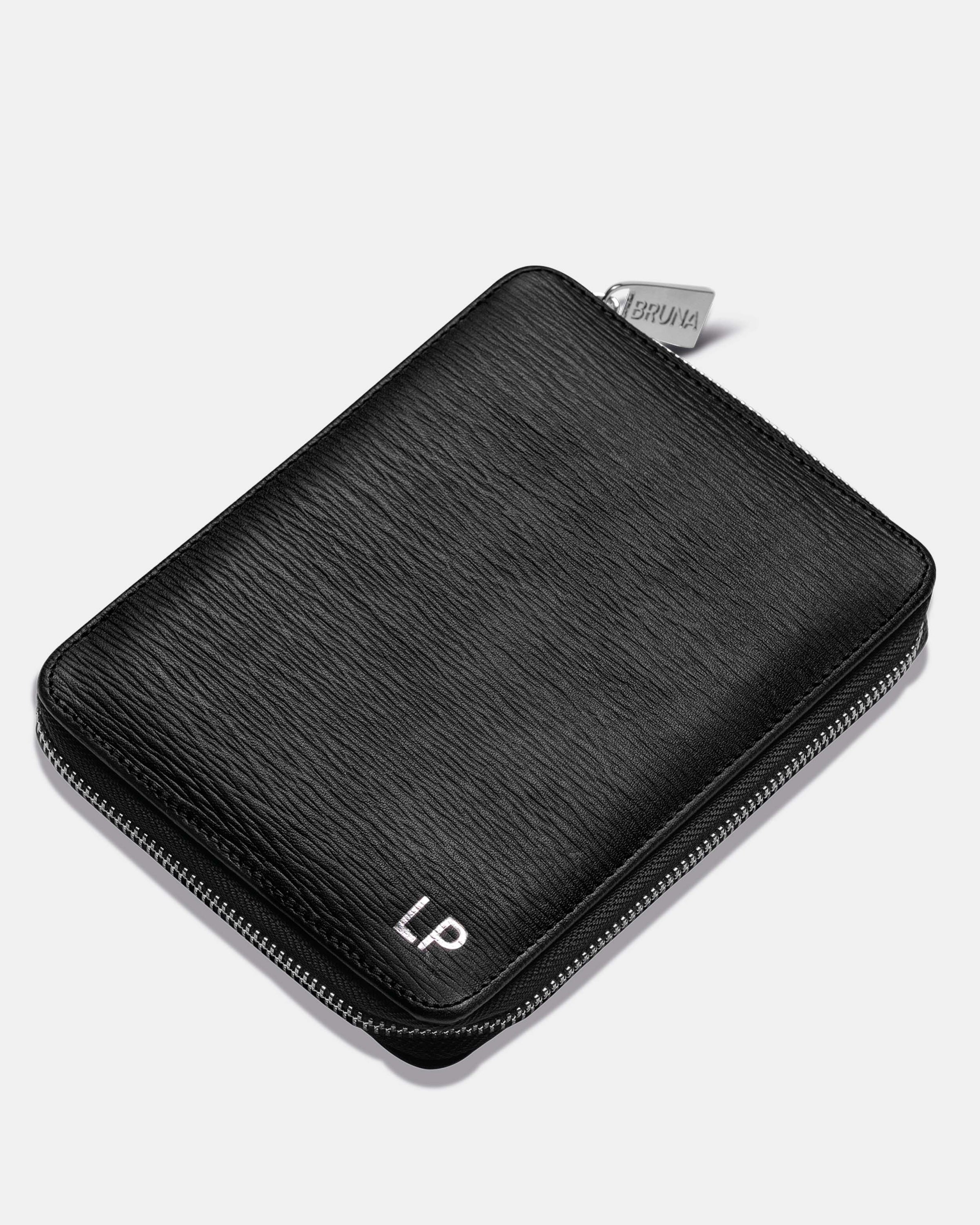 Zippered Case for 2 Passports - Black Phantom