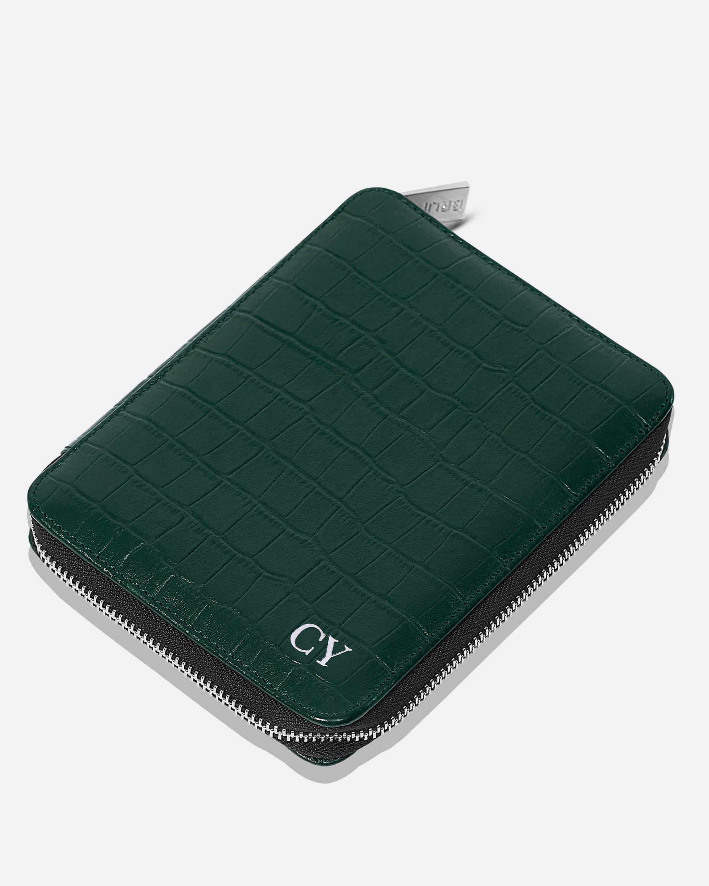 Funda con Cierre para 2 Pasaportes - Maverick Green