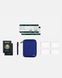 Funda con Cierre para 2 Pasaportes - Blue Riviera