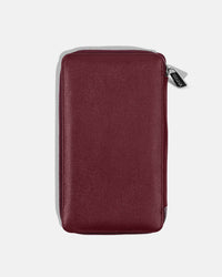 Funda con Cierre para 4 Pasaportes - Burgundy