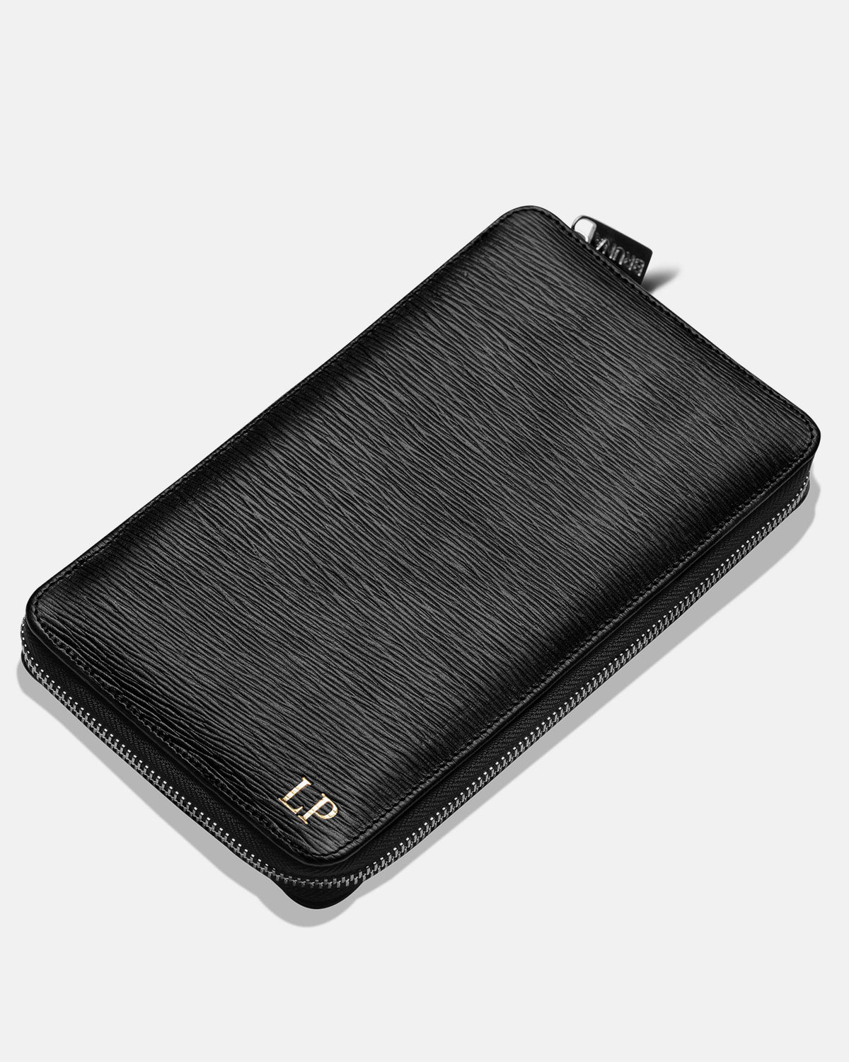 Funda con Cierre para 4 Pasaportes - Black Phantom