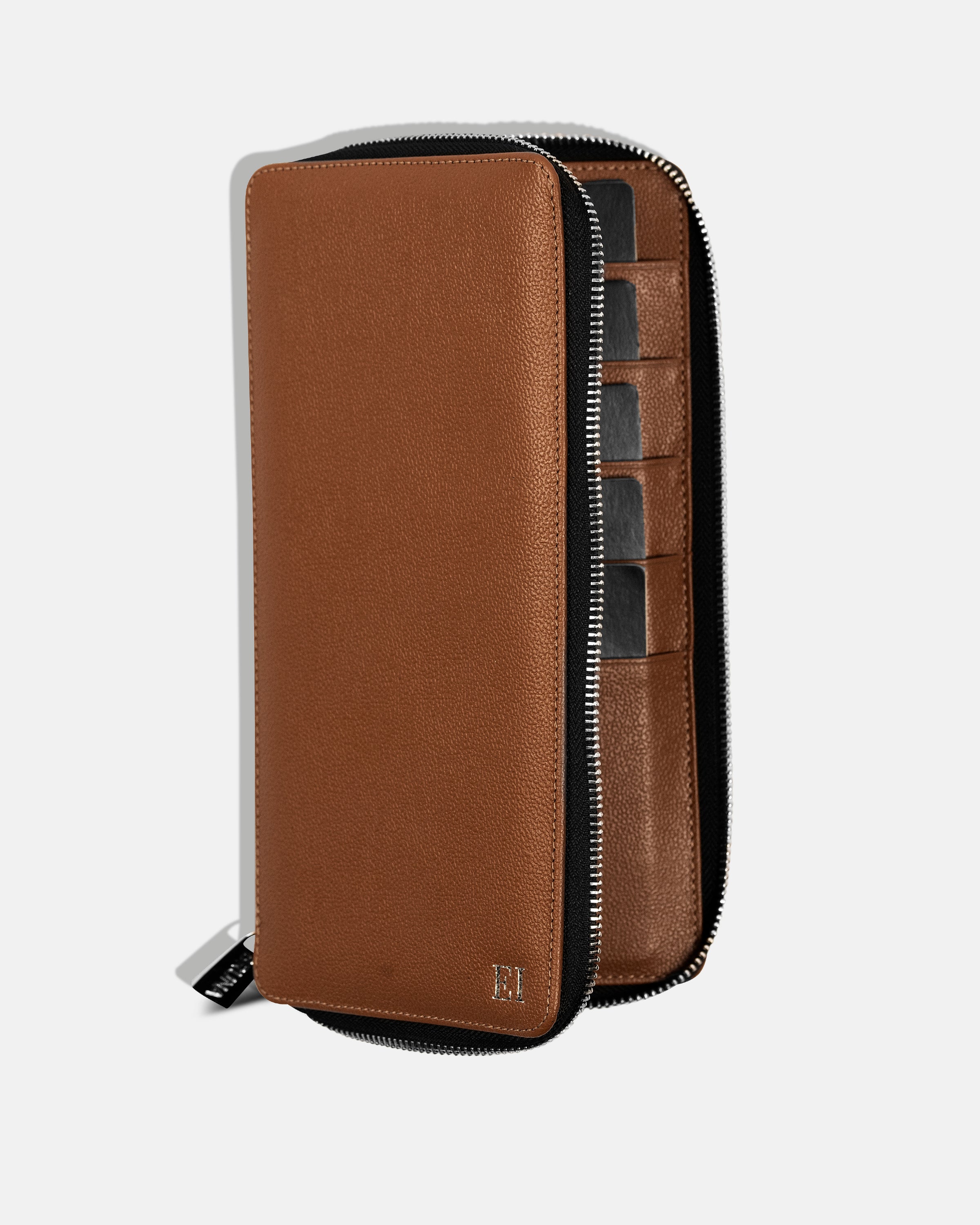 Funda con Cierre para 5 Pasaportes - Latte