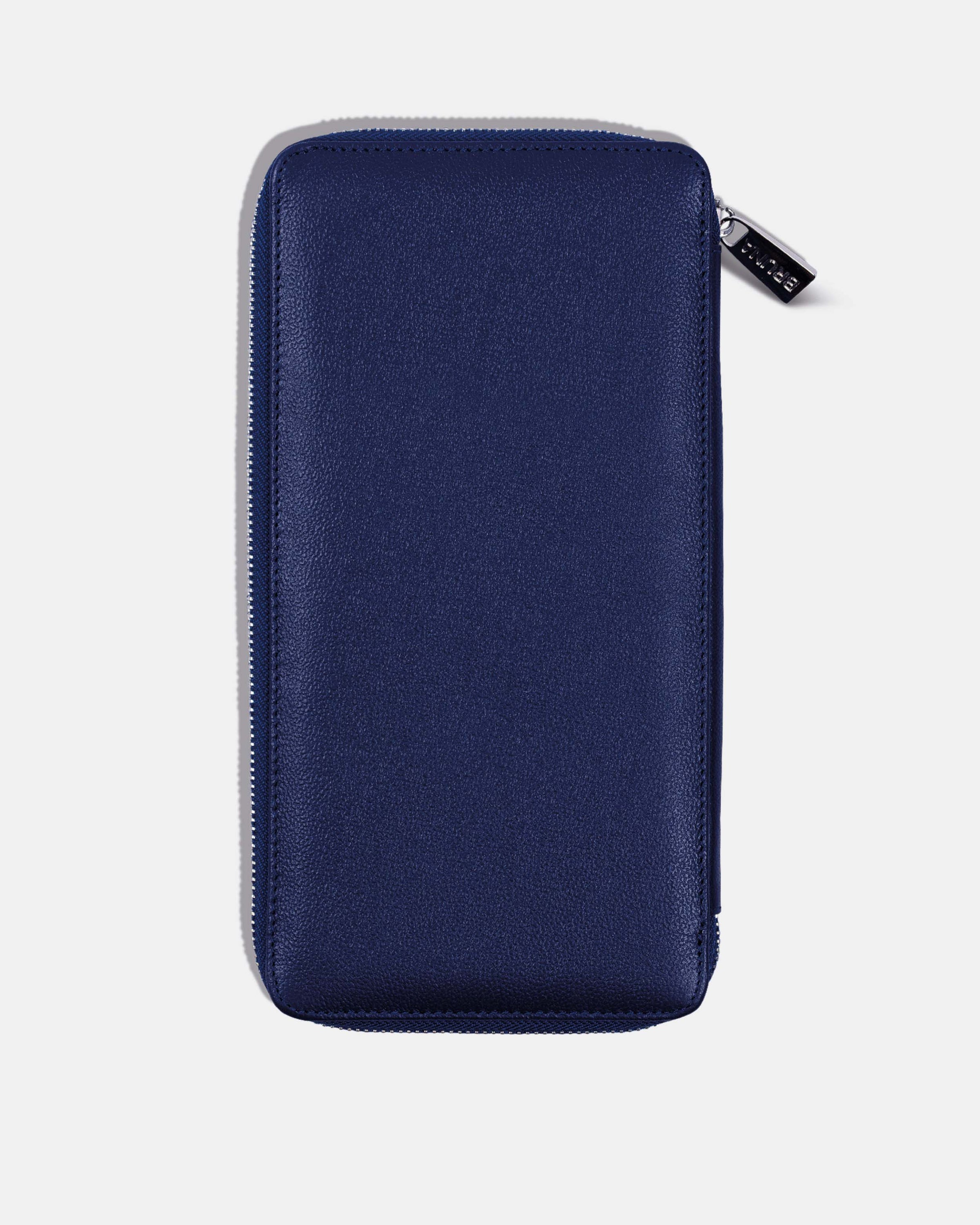 Funda con Cierre para 5 Pasaportes - Navy Blue