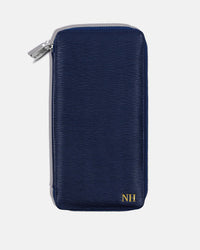 Zippered 5-Passport Holder - Navy Phantom