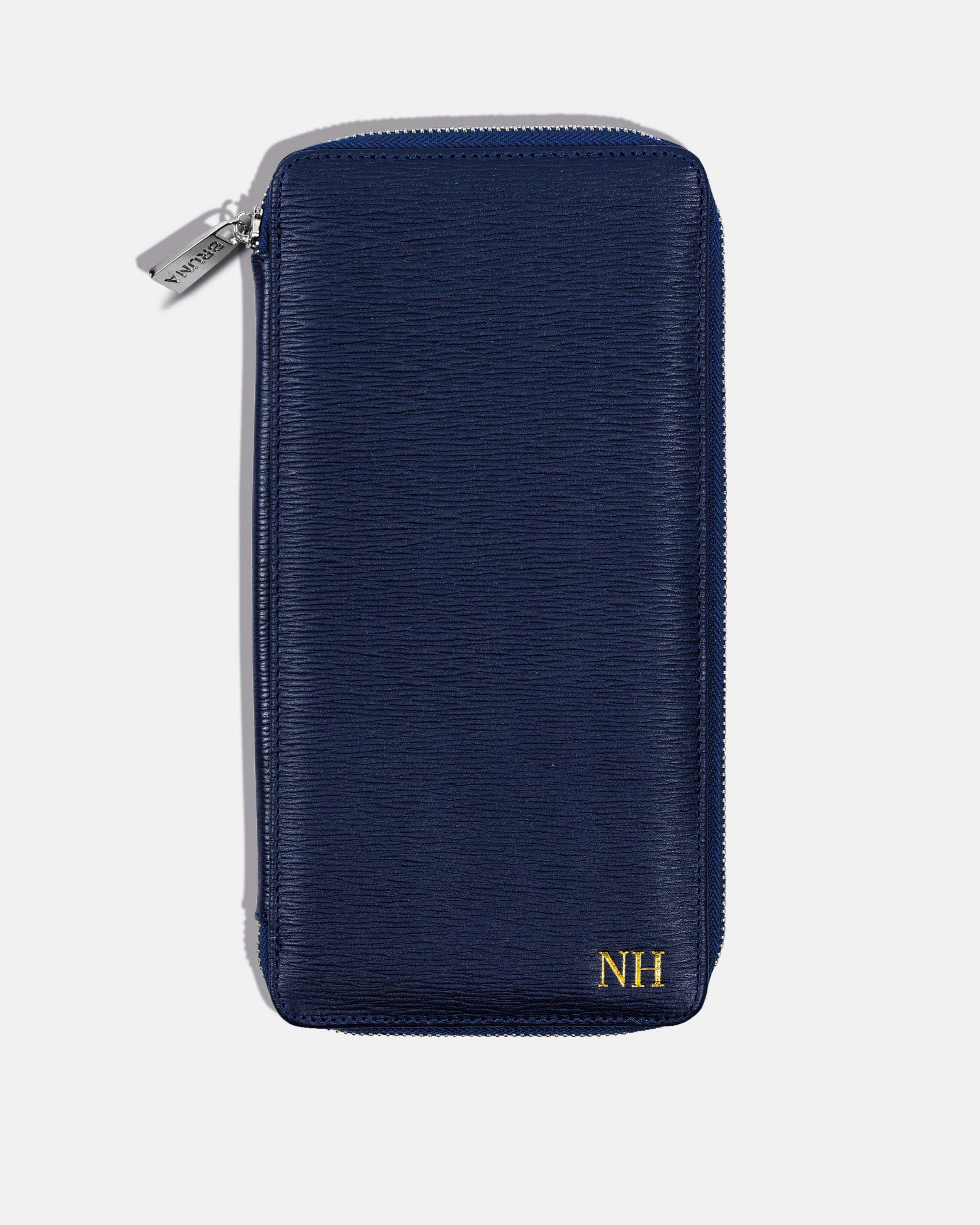 Zippered 5-Passport Holder - Navy Phantom
