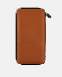 Funda con Cierre para 5 Pasaportes - Sahara Brown