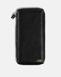 Funda con Cierre para 5 Pasaportes - Black Caviar