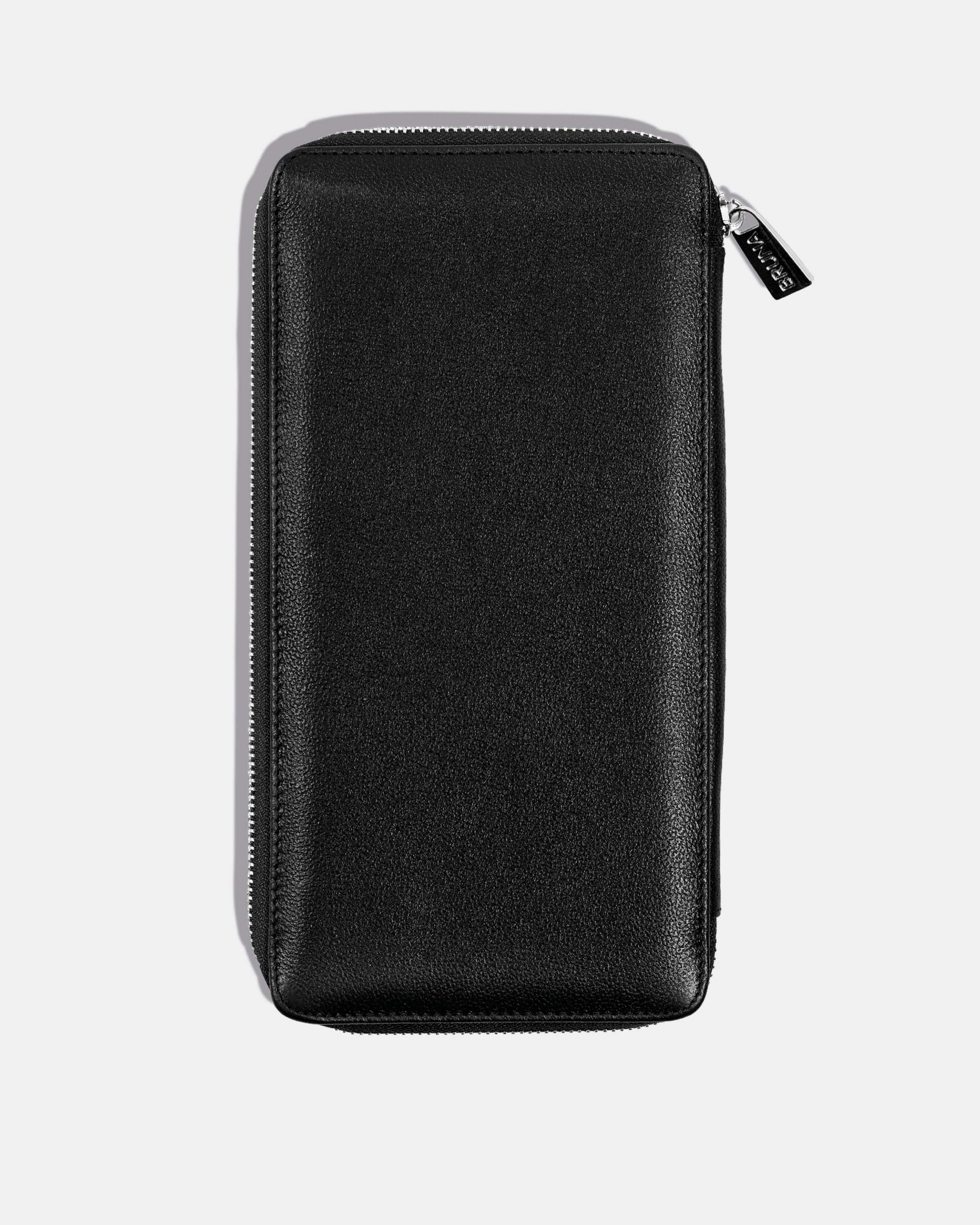 Funda con Cierre para 5 Pasaportes - Black Caviar