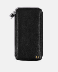 Zippered 5-Passport Holder - Black Phantom