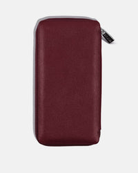 Funda con Cierre para 5 Pasaportes - Burgundy