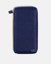 Funda con Cierre para 5 Pasaportes - Navy Blue