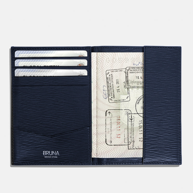 Funda Para Pasaporte Individual - Navy Phantom