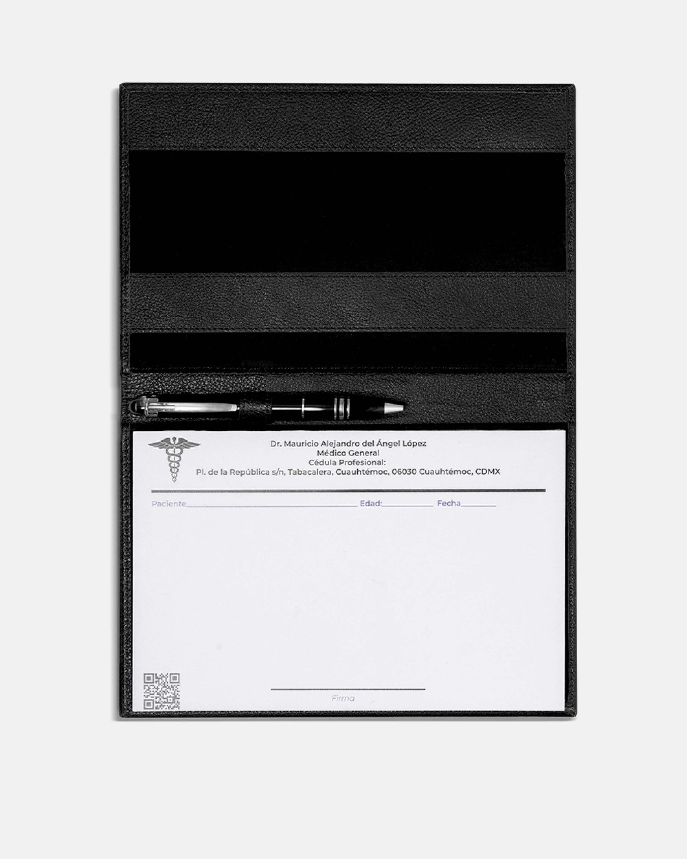 Medical Prescription Cover - Black Caviar