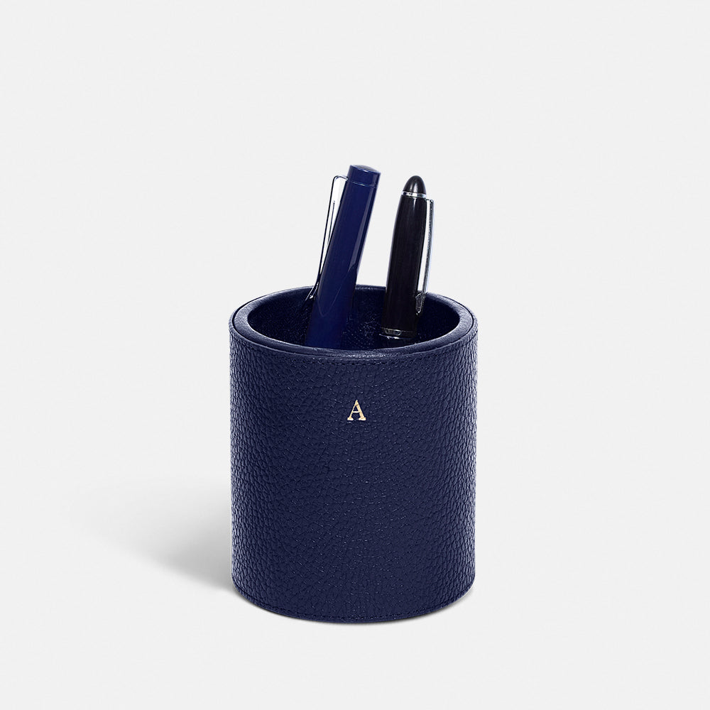 Pencil holder with divider - Navy Blue