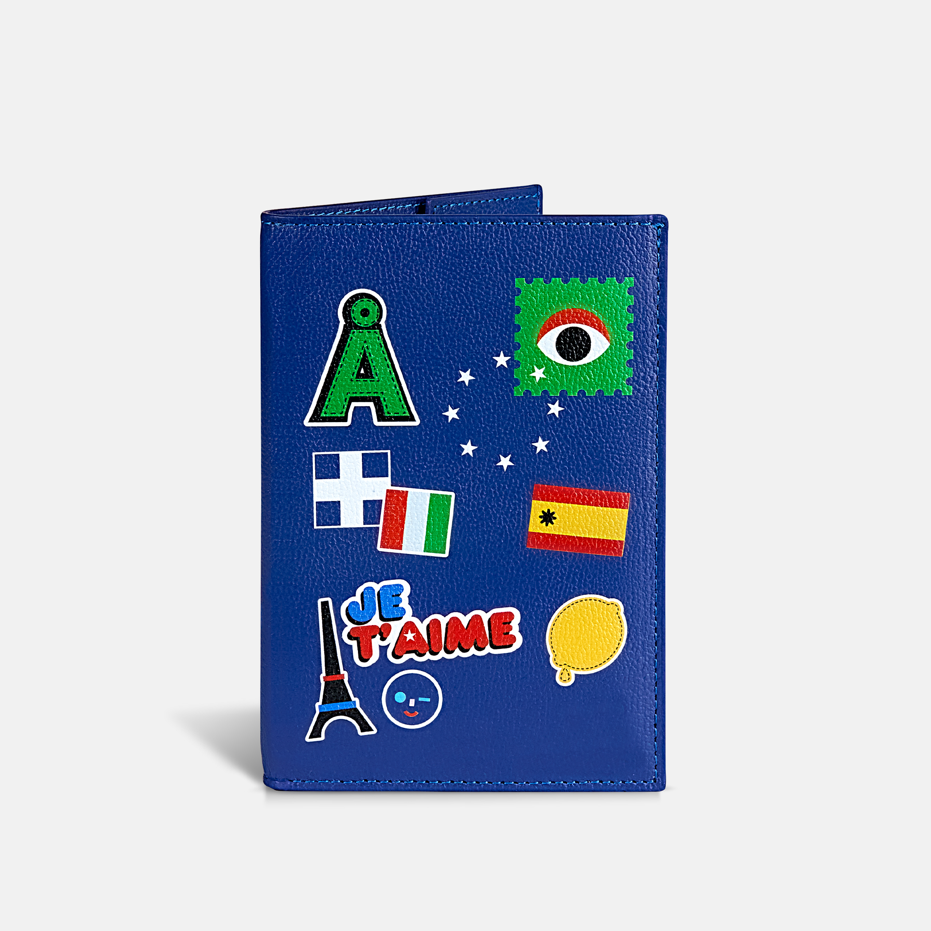 Funda Para Pasaporte Individual - Álex Siordia X BRUNA - Blue Riviera