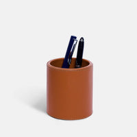 Divided pencil holder - Sahara Brown