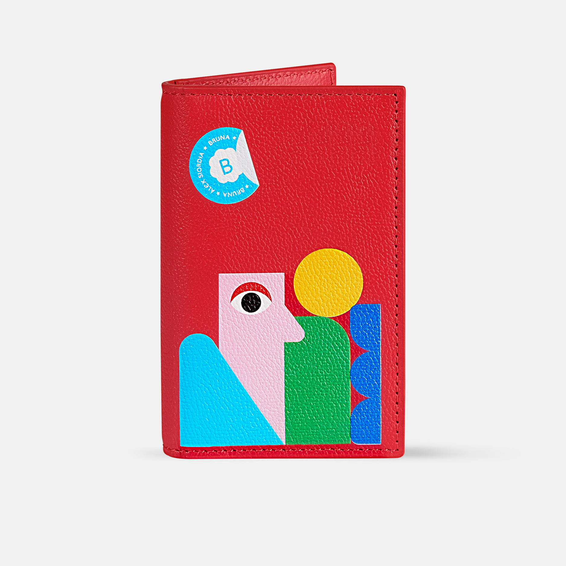 Tarjetero BiFold (8 Tarjetas) - Álex Siordia X BRUNA - Tokyo Red